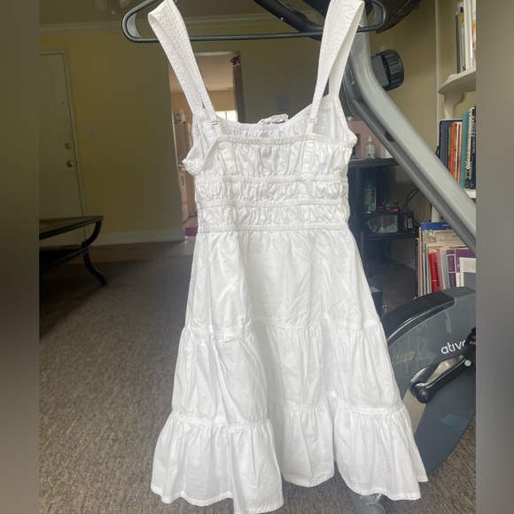 Sunday Best Martine Mini Dress White Cotton Poplin with Ruffles 🕊️ - Picture 8 of 13